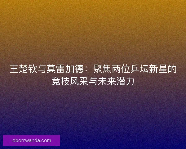 王楚钦与莫雷加德：聚焦两位乒坛新星的竞技风采与未来潜力